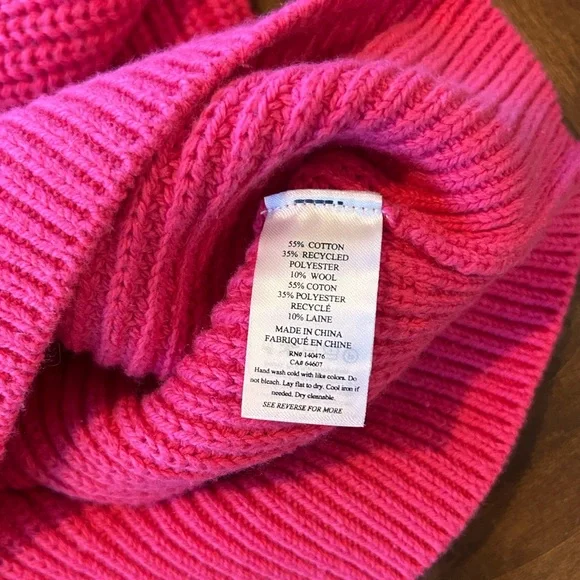 Faherty Women’s Mariner 1/4 Zip Cotton/Wool Blend Sweater Size Small - Picture 7 of 7